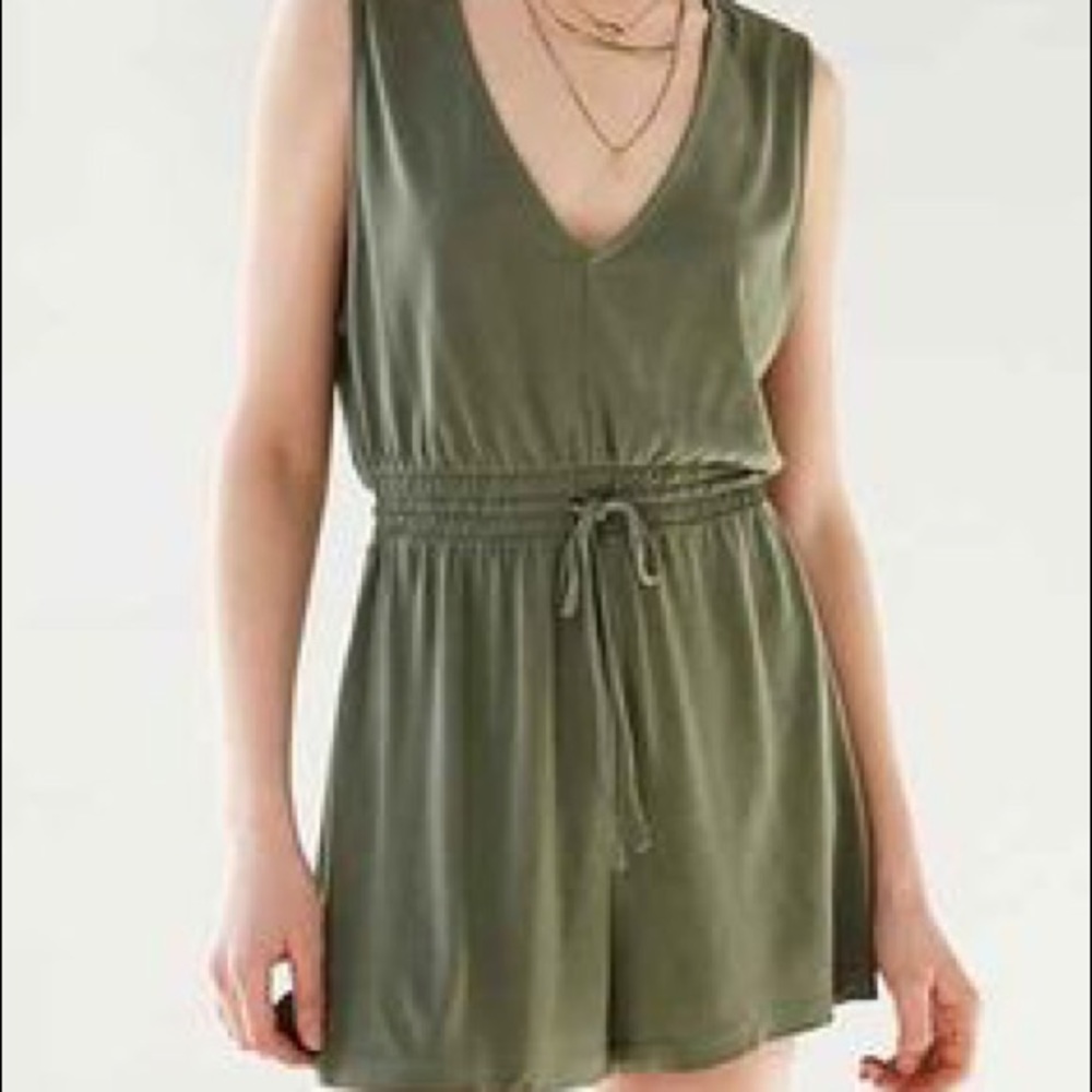 Urban Outfitters, never worn, olive green romper